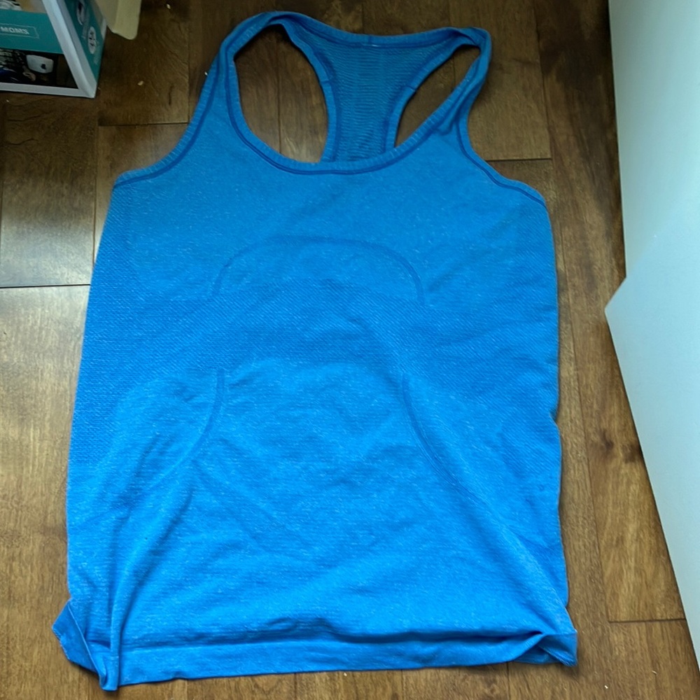 Lululemon blue swiftly tank